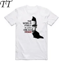 Новинка, модная мужская и женская Футболка Mr Robot, летняя белая футболка с коротким рукавом и логотипом ТВ-шоу, мужская повседневная одежда