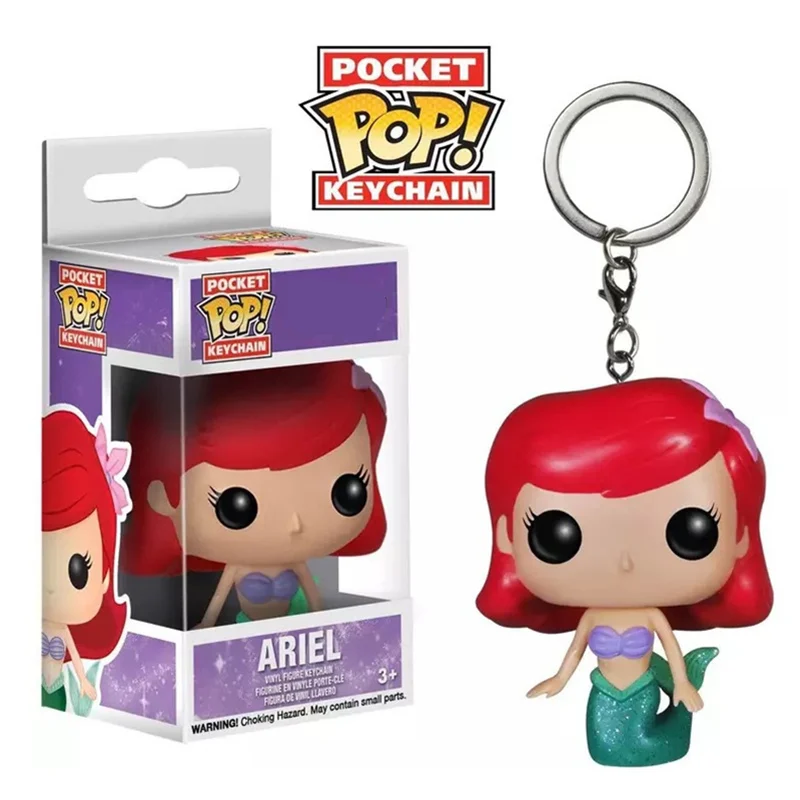 

Funko Pop Pocket Little Mermaid Keychain OAriel Action Figure Toys