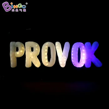 

FACTORY OUTLET customized 3x0.5x1.5m inflatable LED lighting alphabet multi-functional inflatable toy for decoration