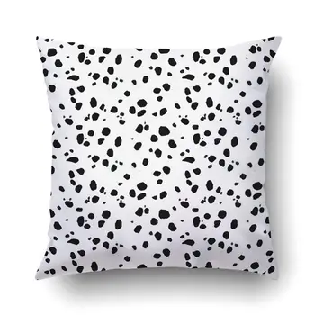

Pillowcases Dec black and white Print Dalmation Printing Throw Pillow Cases Square 18x18 Inches