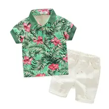 toddler boys clothing Baby Boys T shirts Shorts Pants clothing set summer style kids fashion cheap