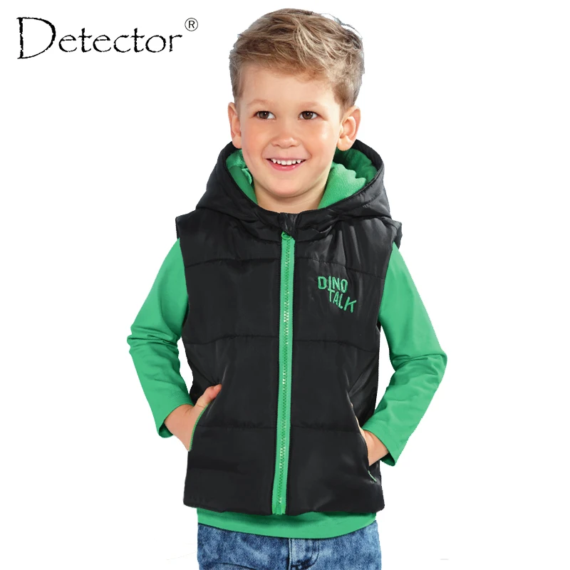 ФОТО 4 colors 6 sizes children Boys Hiking Vest Kid's Windproof Sports Waistcoats Warm Hooded Outerwear Children Vest Clothes