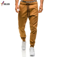 Mkass брендовая мужская новая мода тонкий твердый Цвет рваные Для мужчин Повседневные штаны для мужчин человек Мотобрюки дизайнер Для мужчин S джоггеры M-3XL