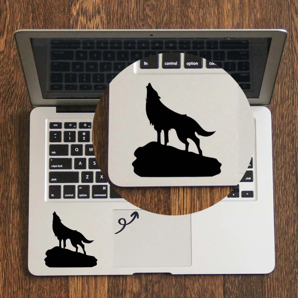 Howling Wolf Notebook Trackpad Decal for MacBook Air Pro Retina 11 12 13 14 15 inch Mi HP Mac Book Touchpad Skin Laptop Sticker |
