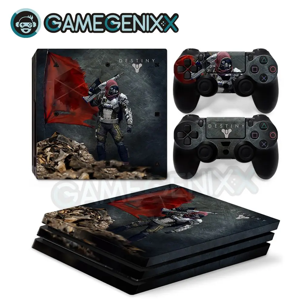 

GAMEGENIXX Skin Sticker Vinyl Decal for PS4 Pro Console and 2 Controllers - Destiny