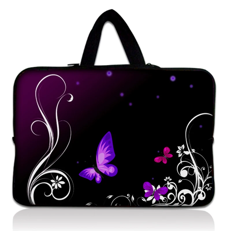 New Butterfly Neoprene 17 17.3 17.4 Inch Laptop Sleeve Bag Handle Bag