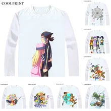 Dejitaru Monsuta Digimon 4 футболки многоцветные рубашки с длинными рукавами Digimon Frontier Dejimon Furontia Takuya Kanbara Косплей рубашка