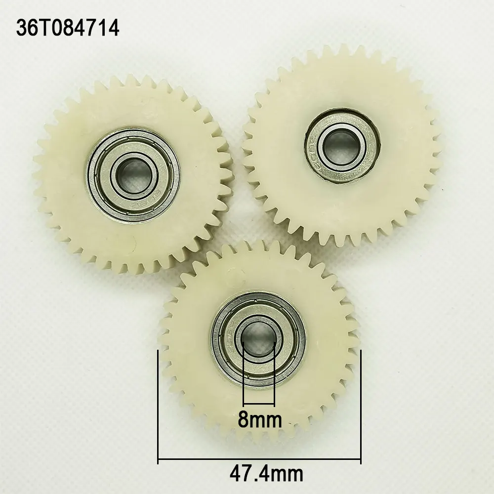 3 шт. 36 зубьев 47 мм PA66 нейлон пластик 8 мм отверстие 14 мм толщина для электрического велосипеда Мотор велосипед шестерни сцепления коробка передач