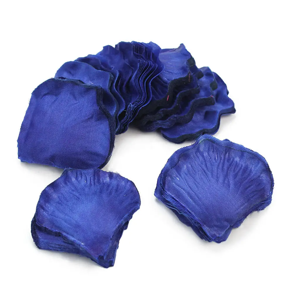 500 шт Искусственные темно-синий с розами лепестки цветы Свадебные для декорации стола Свадебные украшения день рождения