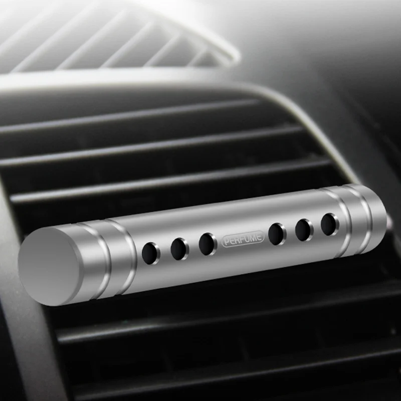 Освежитель воздуха для автомобиля, Ароматический диффузор, очиститель воздуха, прочные заколки, зажим для ароматерапии, автомобильный освежитель воздуха - Название цвета: Silver 1pc