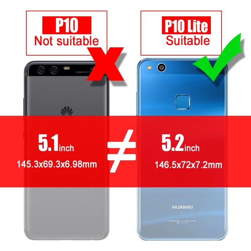 Tomkas Huawei P10 Lite Glass Screen Protector 9H Full Coverage Film Tempered Glass For Huawei P10 Lite Screen Protector.