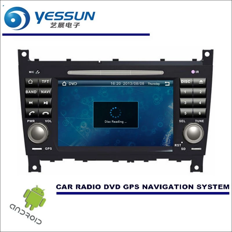 Sale YESSUN Car Multimedia Android Navigation For Mercedes Benz C-Class W203 2004~2007 CD DVD GPS Player Navi Radio Stereo HD Screen 4 Sale YESSUN Car Multimedia Android Navigation For Mercedes Benz C-Class W203 2004~2007 CD DVD GPS Player Navi Radio Stereo HD Screen 4