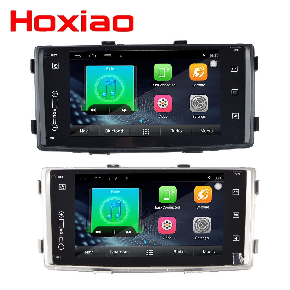Discount Hoxiao Android 8.1 for Toyota HILUX 2008-2014 GPS HD multimedia player map navigation WIFI ROS BT no DVD 7 inch oneDIN car radio 1