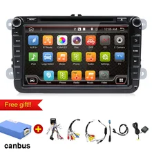 Android 7.1 Car DVD for VW passat b7 b6 golf 5 Jetta Passat Tiguan Touch Screen Wifi GPS Bluetooth Radio USB SD Steering wheel