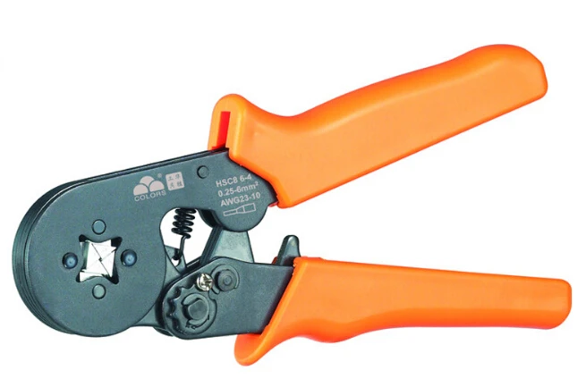 

HSC8 6-4 SELF-ADJUSTABLE CRIMPING PLIER 0.25-6mm2 AWG23-10 terminals crimping tools