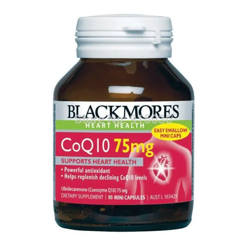 

Blackmores CoQ10 75mg High Potency 90 Capsules, Maintaining Healthy Arteries and Heart Muscle Function made in Australia