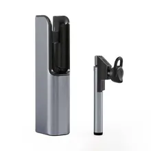 Wireless Headset Hands-free Echo & Noise Cancellation Headphone with In-car Charging Dock Support Voice Command adaptive noise cancellation
