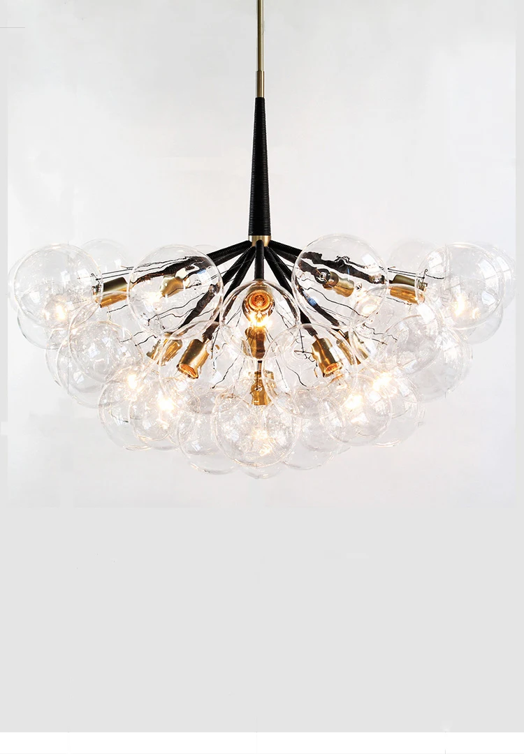 Подвесные светильники, современный скандинавский стеклянный шар, подвесной светильник, светодиодный светильник для ресторана, гостиной, столовой, домашнего освещения
