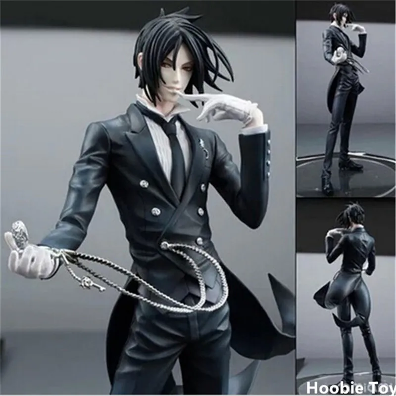 

Hot Black Butler Devil Sebastian Michaelis Action 20cm Anime Book of Circus Undertaker Figure PVC 7.87" Hobby Doll Gift Toy New