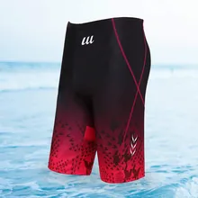 Мужские плавки, мужские боксеры, Сексуальные Длинные плавки, летняя пляжная одежда, купальный костюм для серфинга, плавки с пятью точками