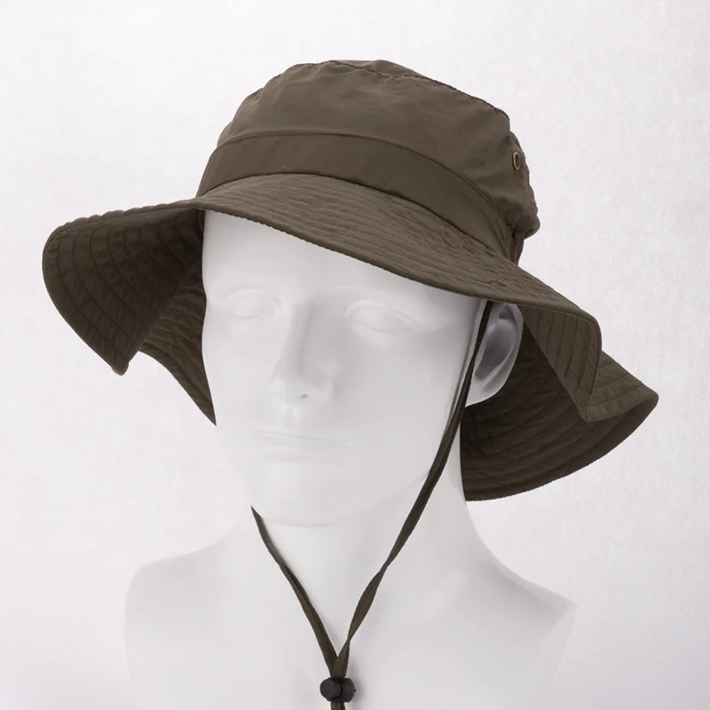 2017 Korean Men Fisherman Cap Summer Sun wide brim Hat sport Outdoors