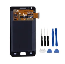 Получить скидку Хорошее качество ремонт Запчасти для Samsung Galaxy S2 i9100 ЖК-дисплей Дисплей + Сенсорный экран сборки 100% тестирование Замена + Инструменты