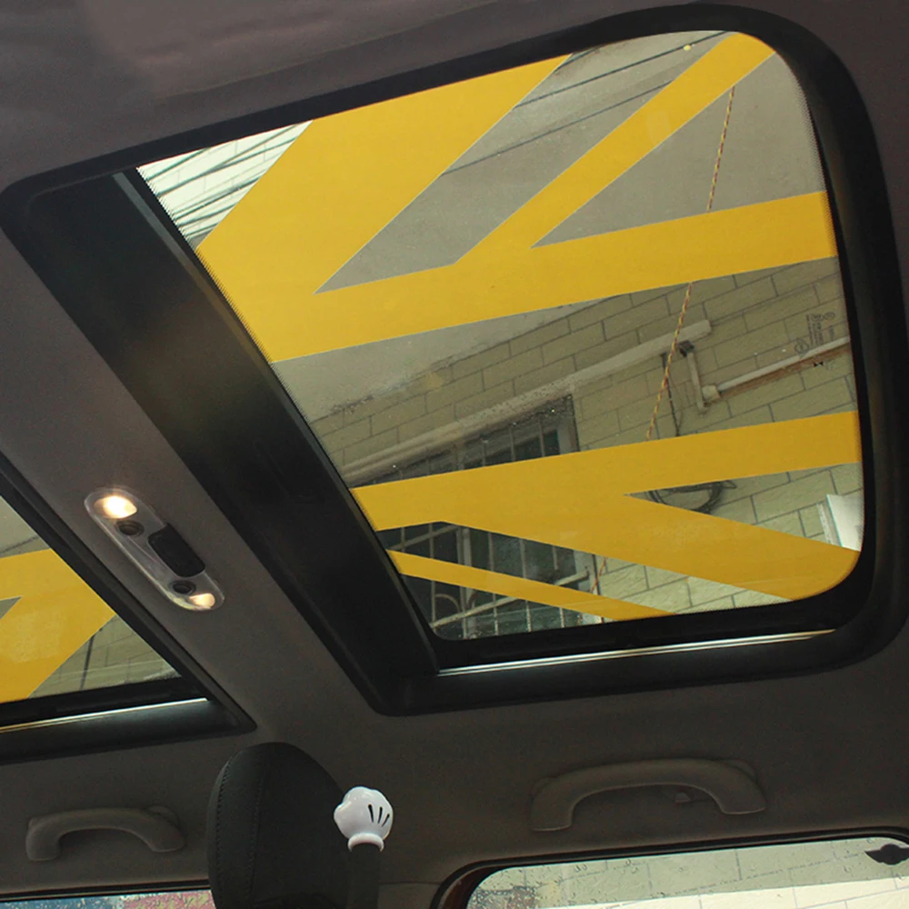 Виниловая наклейка на окно Sunroof Union Jack для MINI Cooper JCW S One F54 F55 F56 F60 R55 автомобильные