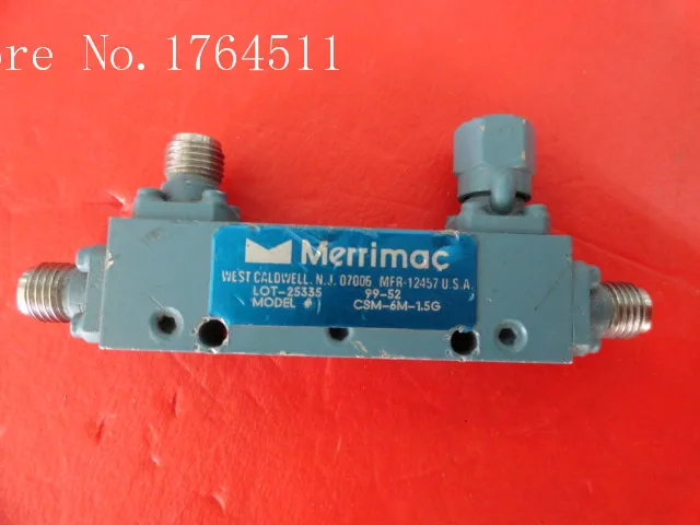 

[BELLA] MERRIMAC CSM-6M-1.5G 1-2GHz RF microwave directional coupler 6dB