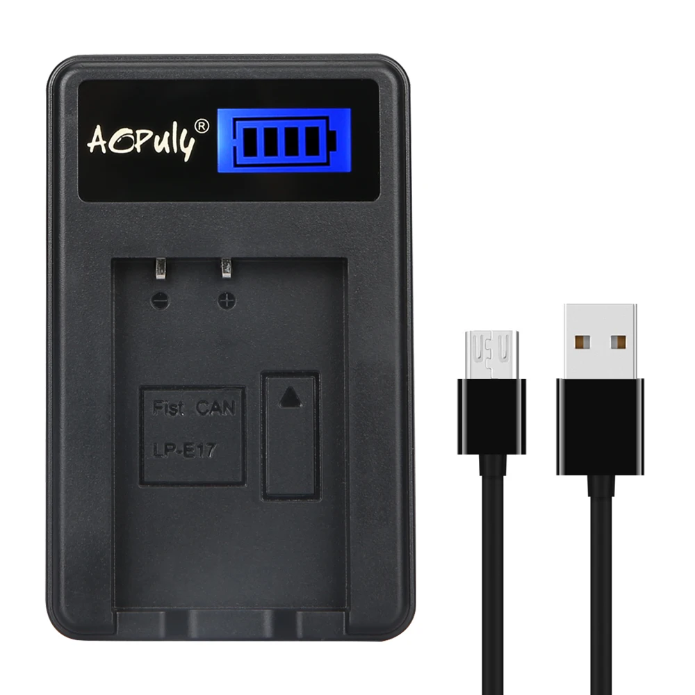 AOPULY 1 шт. LP E17 bateria LPE17 батарея + USB зарядное устройство для Canon EOS 760D Kiss 8000D Rebel T6s 750D X8i