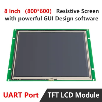 

Open Frame Monitor 8.0 inch with Touchscreen + UART Serial Port + Software for Industrial HMI Control