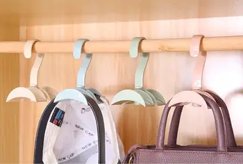 

5pcs Wardrobe bags hang hooks New Handbag Belt Wig Tie Cap colthing props display stand PS Backpack holder rack free shipping