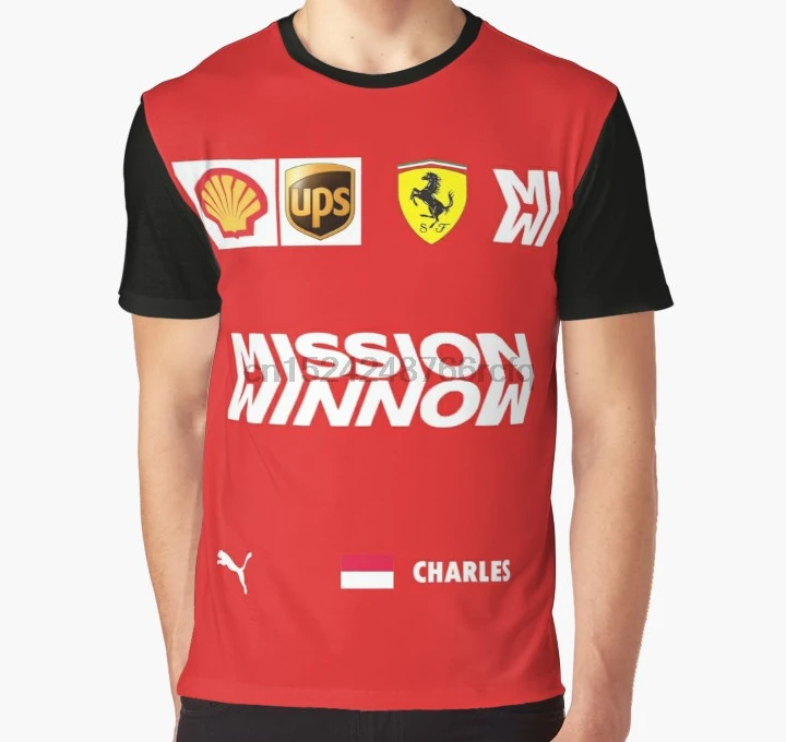 

All Over Print 3D Tshirt Men Funny T Shirt Combination of Charles Leclerc Graphic T Shirt