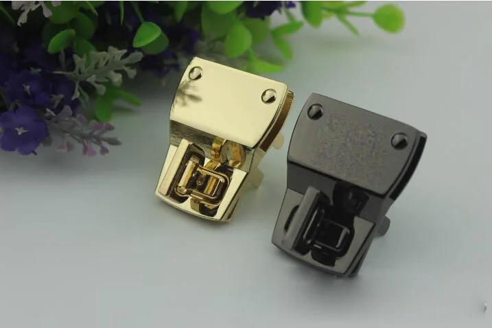 10 шт./лот высокий замок класса бледно-Золотое оружие черный DIY пакет Поворотный замок врезной замок