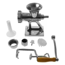Aluminium Alloy Manual Meat Grinder Mincer Multifunctional Sausage Stuffer Machine Table Hand Crank Chopper Aluminium Alloy Manual Meat Grinder Mincer Multifunctional Sausage Stuffer Machine Table Hand Crank Chopper