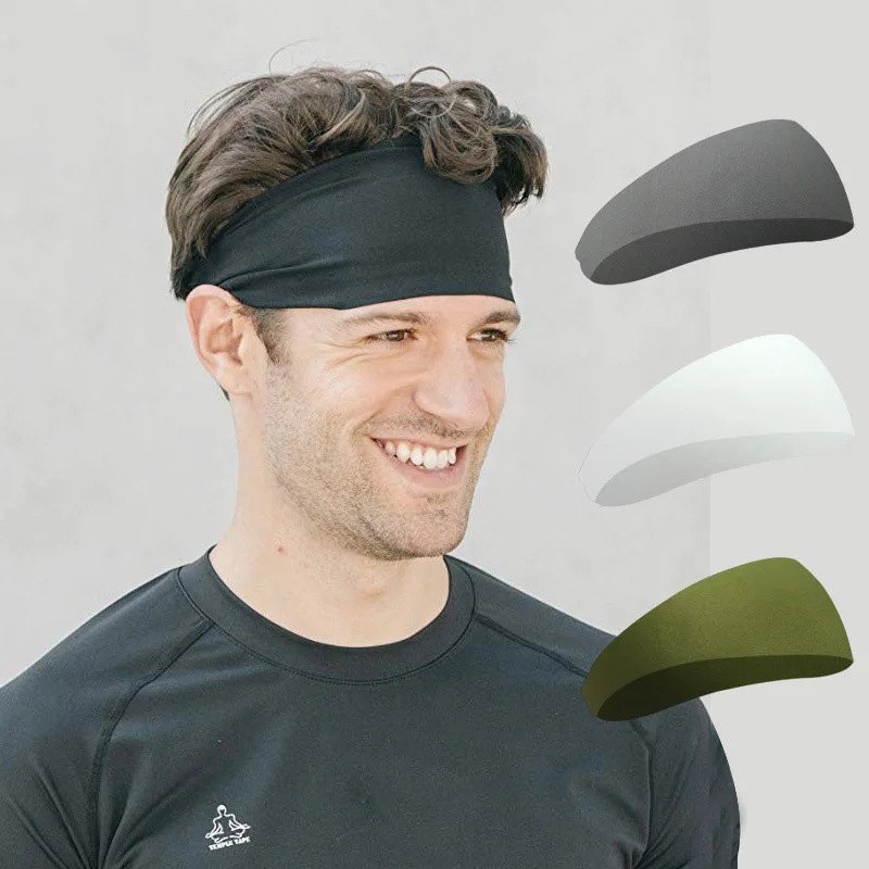 Модная спортивная эластичная повязка для волос для мужчин и женщин, дышащий головной платок, Йога, Баскетбол, Велоспорт, фитнес, завязанная повязка на голову RR7153