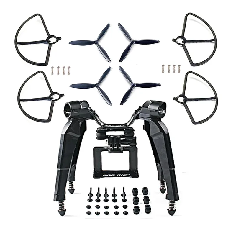 

Upgraded Spring Landing Gear Skid Camera Mount Bracket Blade Props Guard White/Red/Black for Hubsan H501S X4 FPV Drone DIY Parts