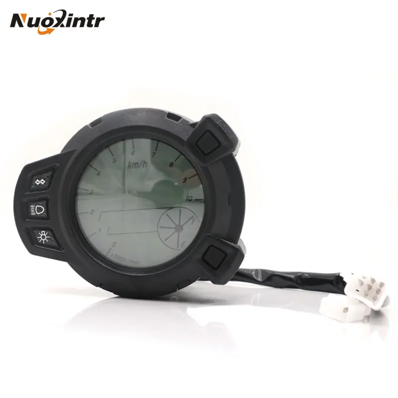Nuoxintr 10000RMP LCD мотоциклетные Инструменты 7 цветов Спидометр аксессуары для