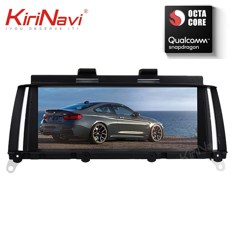 Perfect KiriNavi 8 Core 4+64G 10.25" 2 din car radio Android 9.0 auto multimedia stereo dvd gps for BMW X3 F25 automotivo head unit WIFI 4