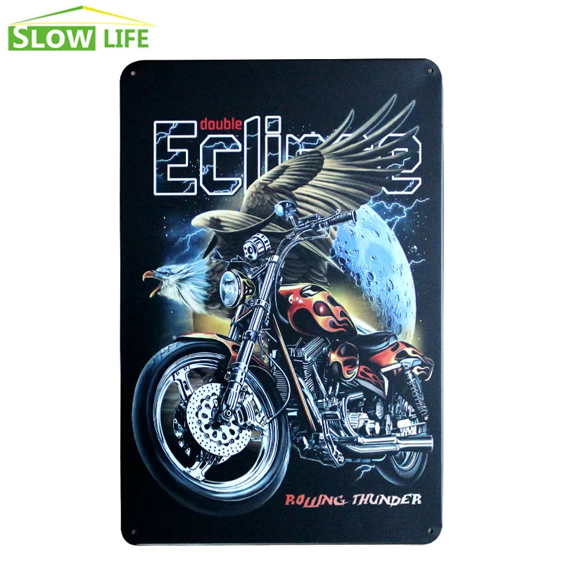 Eagle Motorcycle Metal Tin Sign Wall Decor Tin Sign Vintage Home Decor