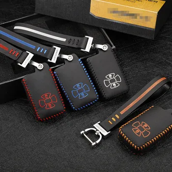 

High quality leather key Cover 2006-2020 For Toyota RAV4 Yaris Reiz Sport Auto key case holder car accessories