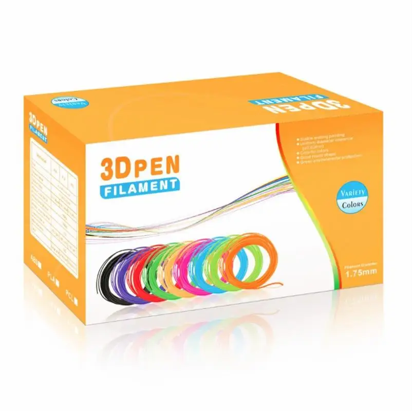 

10Meters 10 Colors 1.75MM PLA Filament Pla Extruder Materials For 3D Printing Pen Threads Plastic Printer Consumables DIY Gifts