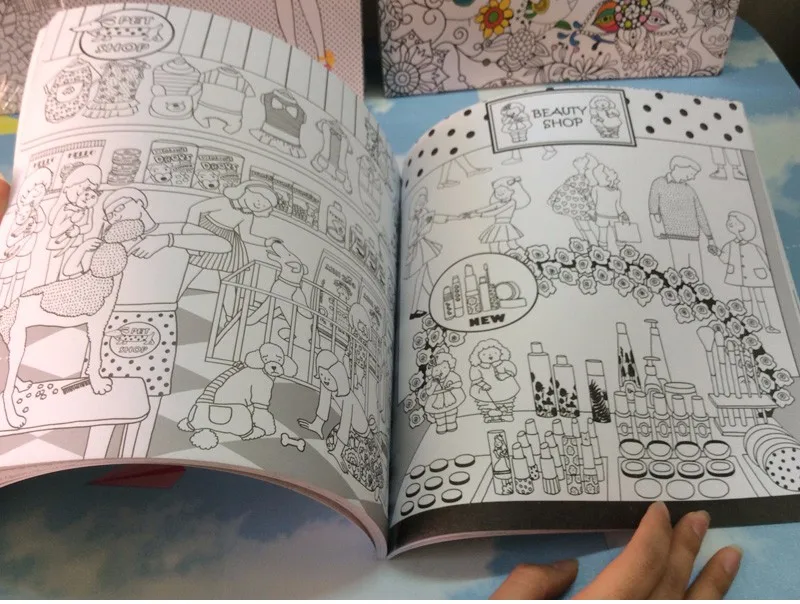 66 страниц вокруг мой город Secret Garden раскраски для взрослых книга Дети снять стресс граффити Живопись Рисунок книги