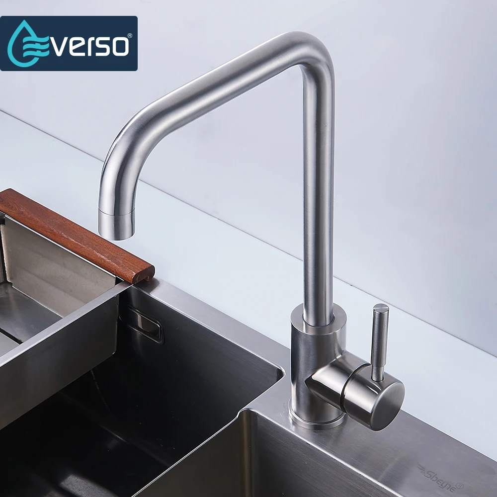 Everso N Quel Escovado Torneira Da Cozinha Moderna Misturador Everso N Quel Escovado Torneira Da Cozinha Moderna Misturador