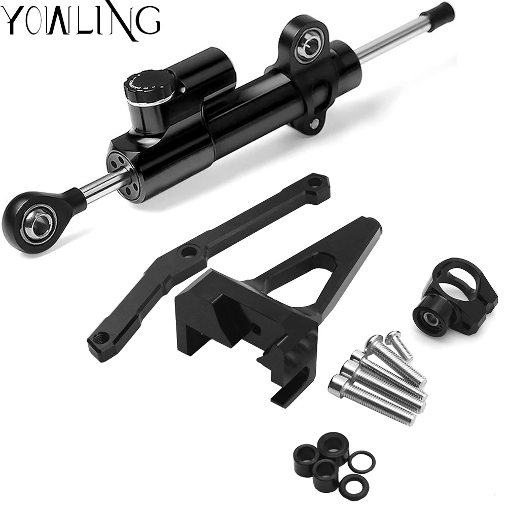 

Motorcycles Adjustable Steering Stabilize Damper Bracket Mount Support Kit For Yamaha MT09 MT-09 FZ-09 FZ09 2013-2017 Not Tracer