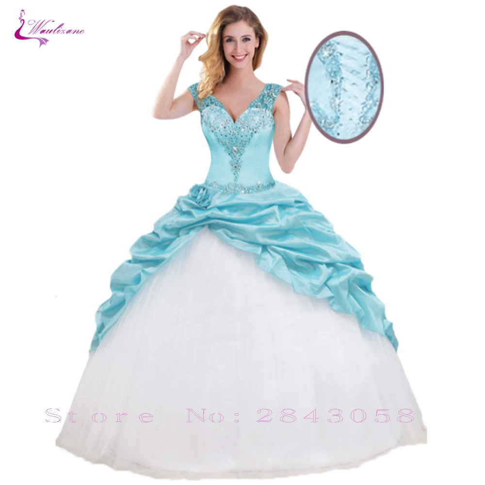 Waulizane Doce Cor vestido de Baile Quinceanera