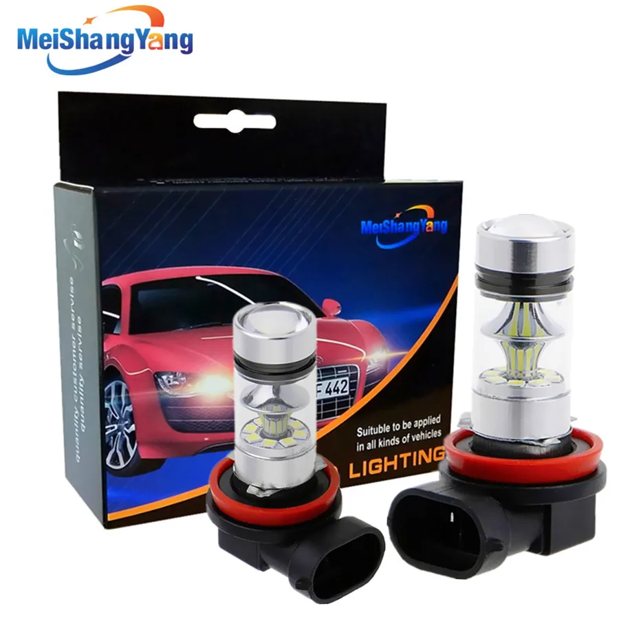 

2pcs H8 H11 HB3 9005 HB4 9006 LED Fog Lamp Car Lights Running Light Bulb 12V 24V 6000k Super Bright White Auto