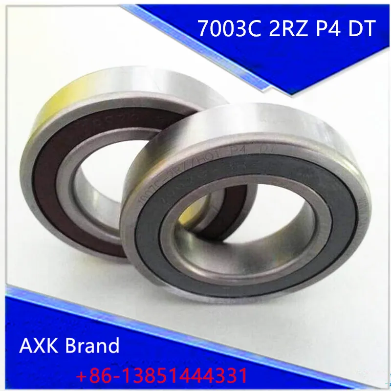 

1 Pair AXK 7003 7003C 2RZ P4 DT 17x35x10 17x35x20 Sealed Angular Contact Bearings Speed Spindle Bearings CNC ABEC-7