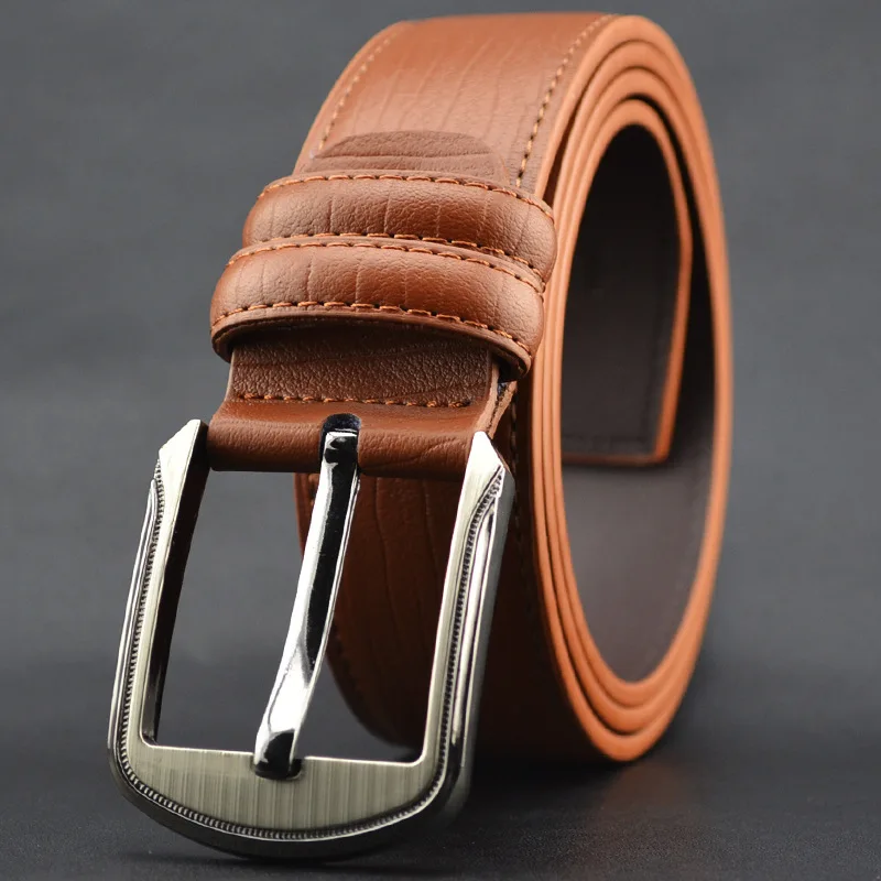 

New Fashion Men Vintage Work Pin Buckle Leather Belt Causal Wide Strap Waistband
