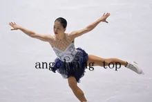 white blue girls figure skating dresses custom ice figure skating dress women competition skating dress free shipping clothing