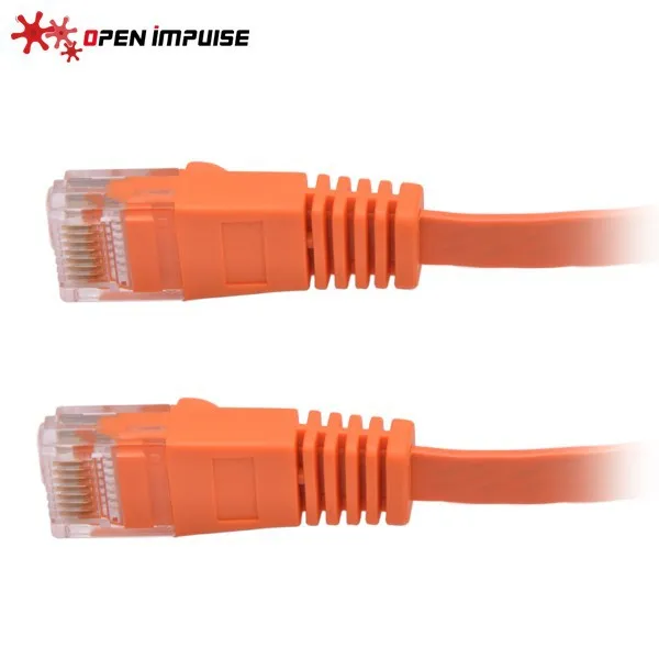 Snagless Orange Flat Cable 4